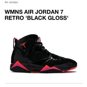Retro Air Jordan black gloss 7s